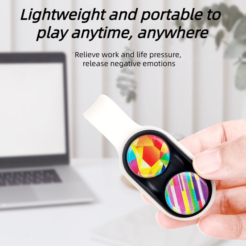 PopPuck-juguetes magnéticos elásticos giratorios a mano para adultos y niños, juguetes coloridos para aliviar el estrés, regalos de navidad