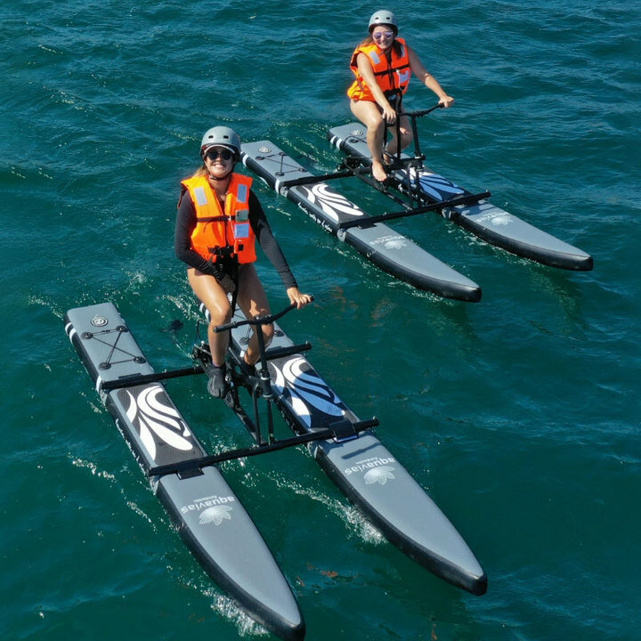 Spatium neues Design aufblasbares Einzel wasser fahrrad Tretboot Tretboot schwimmendes Fahrrad zu verkaufen