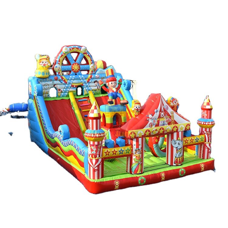 Modelo de ar inflável para crianças, novo castelo impertinente, equipamento de diversão infantil, castelo combinado, slide de tubarão