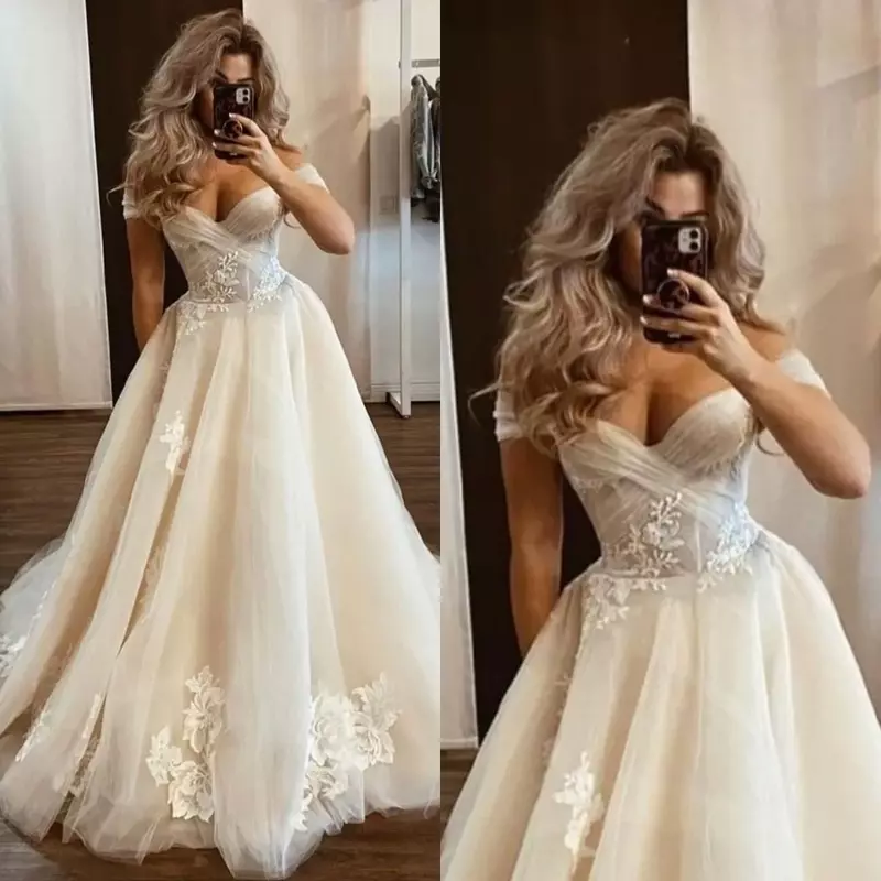 Elegancka i urocza ukochana naklejka z linii luksusowa suknia ślubna seksowna bez pleców na plażę romantyczna sukienka wesele