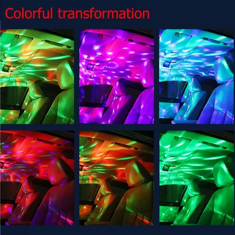 DJ RGB 미니 앰비언트 라이트, 다채로운 음악 사운드 USB-C 인터페이스, IOS 홀리데이 파티 가라오케 분위기 램프, 분위기 있는 느낌