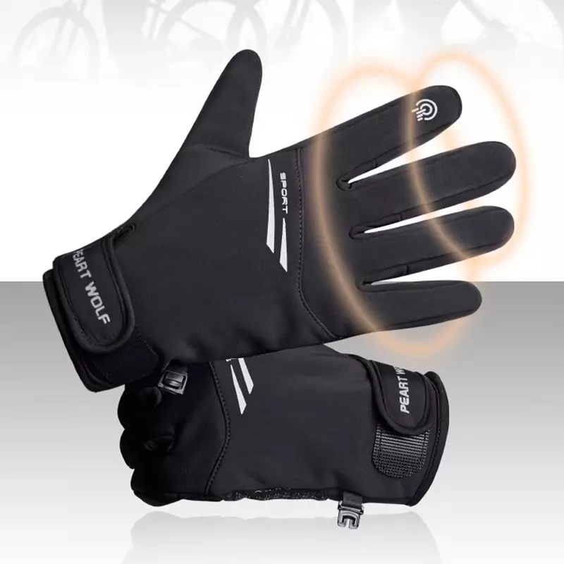 Outdoor Waterdichte Handschoenen Herfst Winter Fleece Warme Wind-En Koudebestendige Apparatuur Met Nachtreflecterende Strip