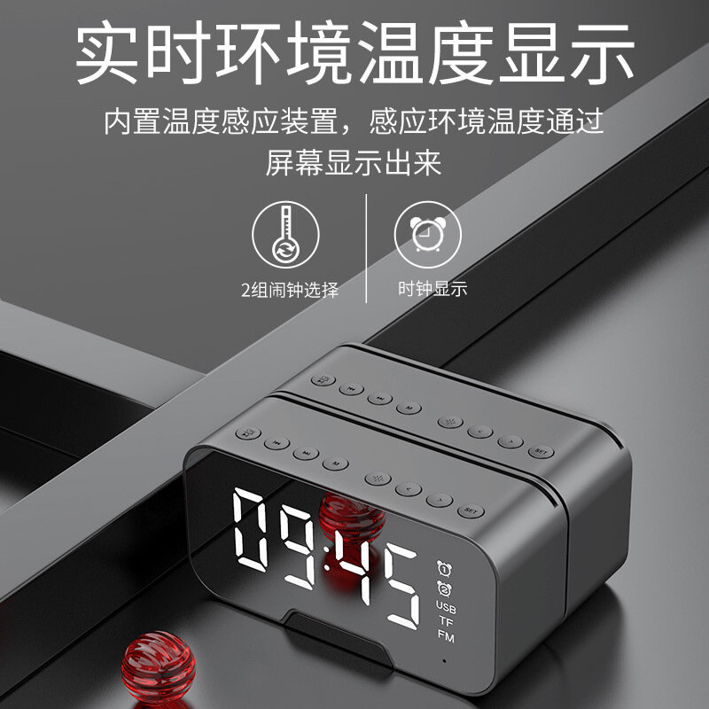 Новый стерео сабвуфер с громкой связью TF карта AUX MP3-плеер будильник