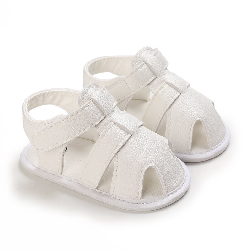 NEW Summer 0-18Months Kids Newborn Baby Boys Girls Fashion Summer Soft Crib Shoes First Walker Anti Slip Sandals Shoes Soft Sole