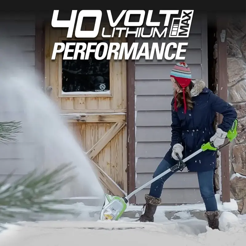 Greenworks Cordless Snow Shovel, Apenas ferramenta, 40V, 75 + Ferramentas compatíveis, 12”