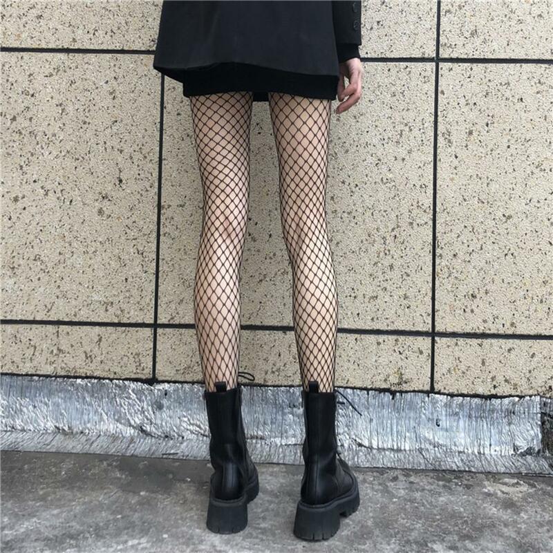 Sexy Club collant donna maglia a rete scava fuori Skinny abbellire le gambe calze collant calze vestito calze