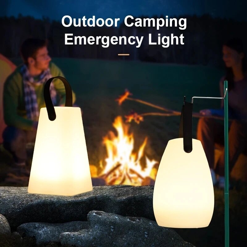 Outdoor Waterdichte Draadloze Tafellamp Smart Afstandsbediening Rgb Led Campinglamp Usb Opladen Draagbare Lamp Kamer Decoratie