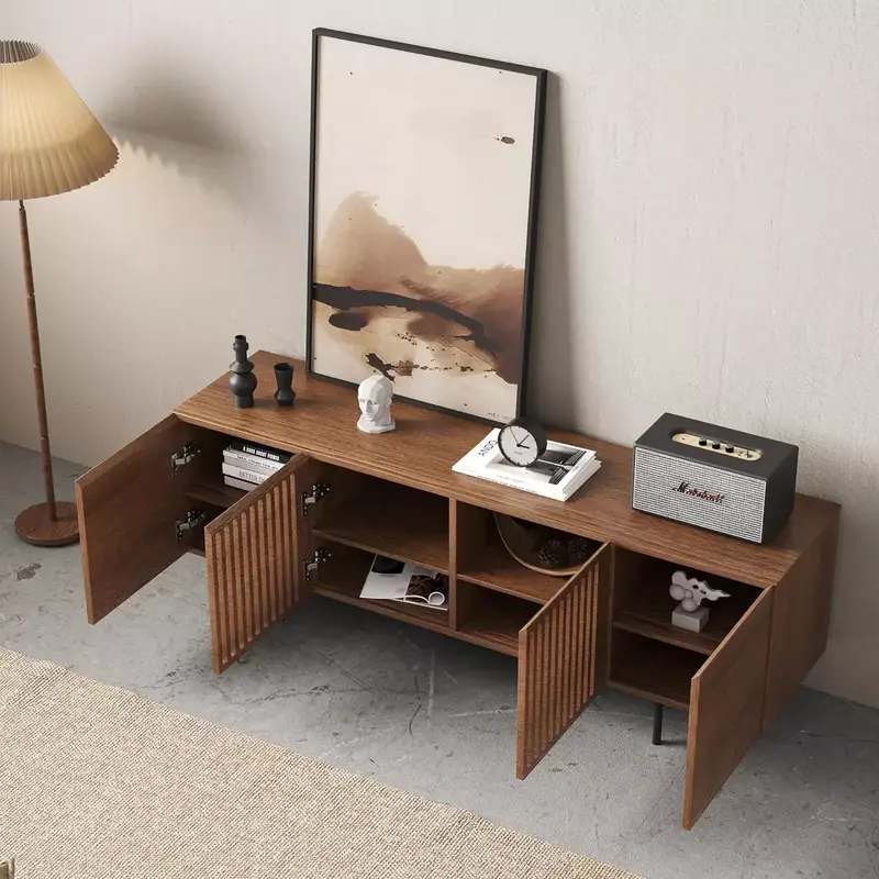 TV Stand - Entertainment Center with Storage for 65-Inch Flat Screen Television,Wooden Furniture for Living Room & Bedroom