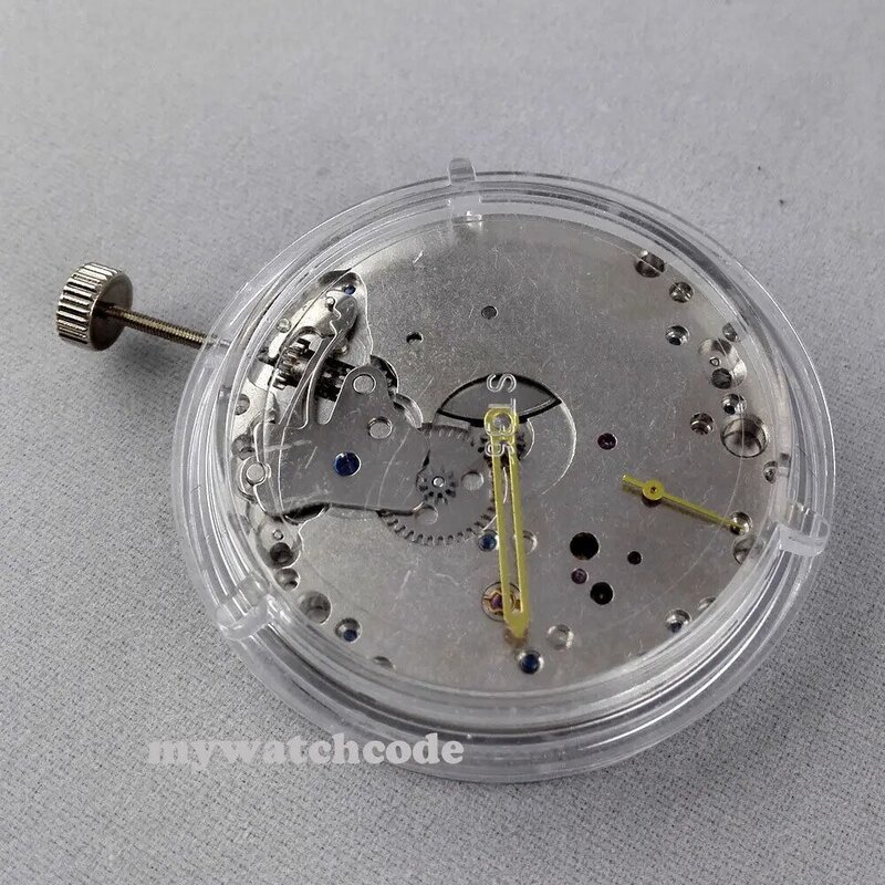 17 Juwelen 6497 Zwaan Nek Mechanische Handwikkeling Vitage Heren Horloge Beweging M01