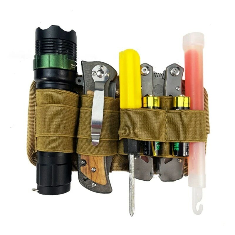 Tactical Mochila Vest Peito Rig Organizador, EDC Inner Separação Holder, Inserção Modular Bag, Painel Pen, Lanterna Holder