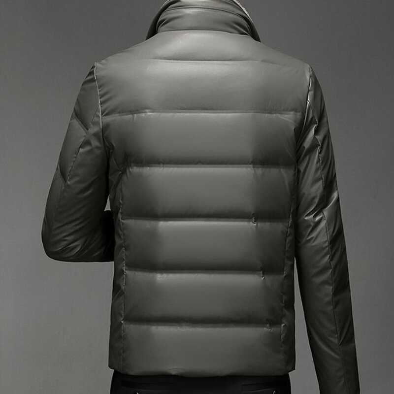 Jaqueta de parka frívola de comprimento médio para homens, outwear solto, casaco quente de alta qualidade para jovens, moda, novo, inverno, 2023