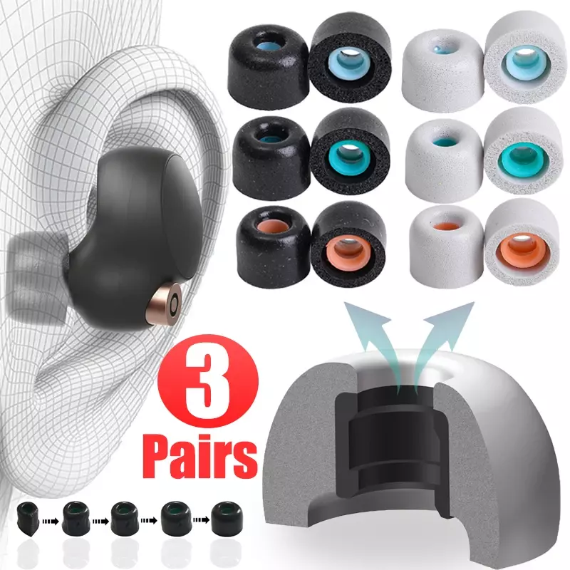 L/m/s Ersatz In-Ear-Kopfhörer Ohrhörer Soft Memory Foam Ohr stöpsel Ohr stöpsel für Sony WF-1000XM4 WF-1000XM3 Geräusch unterdrückung
