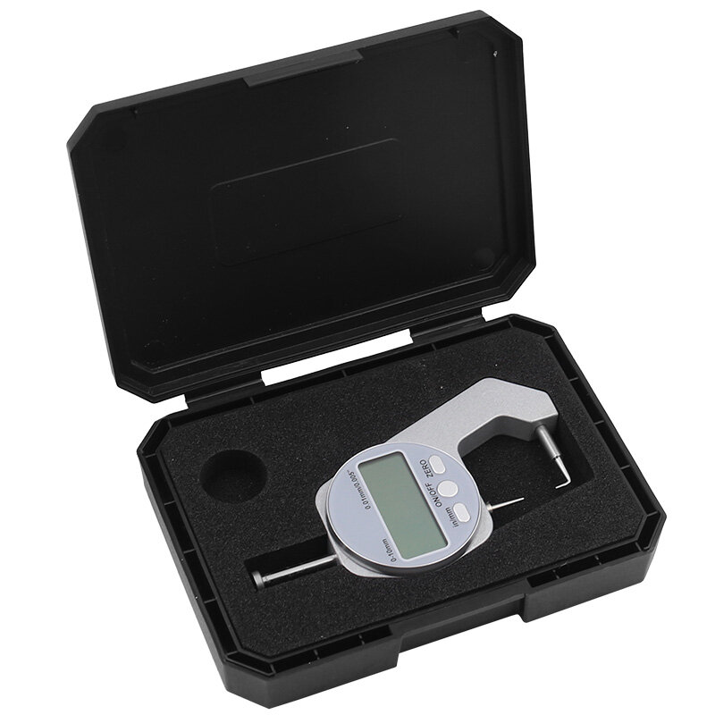 Mini jauge d'épaisseur numérique précise, testeur micromètre épaisseur tête pointue 0 - 10 mm