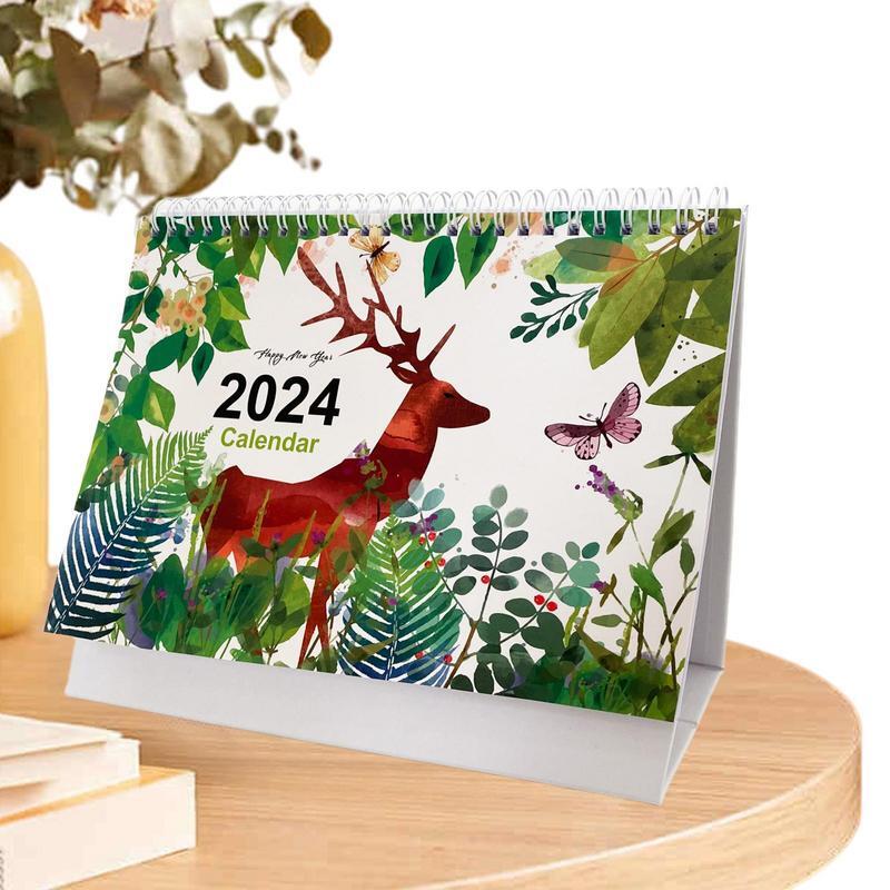 Настольный декоративный календарь, настольный календарь 2024, настольный календарь 2024, календари, украшение для офиса, дома и стола