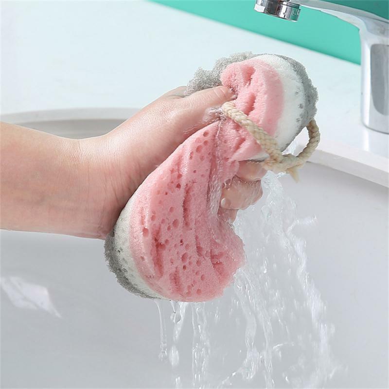 Bola de baño de esponja para frotar la ducha, exfoliación de cuerpo entero, cepillo de masaje, depurador, cepillo corporal, accesorios de baño de alta calidad