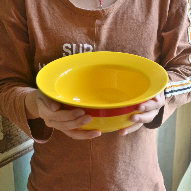 8 Cal kreskówka słomkowy kapelusz ceramiczna miska do ramenu natychmiastowa miska miska na makaron kreatywny Anime ceramiczna miska na zupę darmowa wysyłka