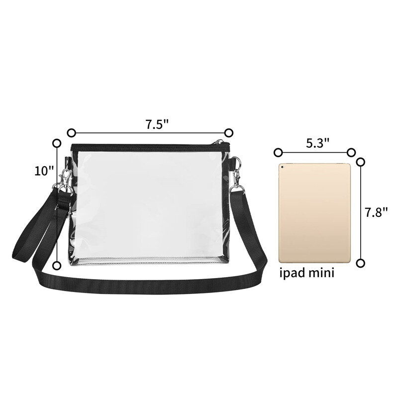 Bolso de cubo transparente para mujer, bolsa pequeña de un solo hombro, bandolera con cadena, cartera para llaves y teléfono móvil