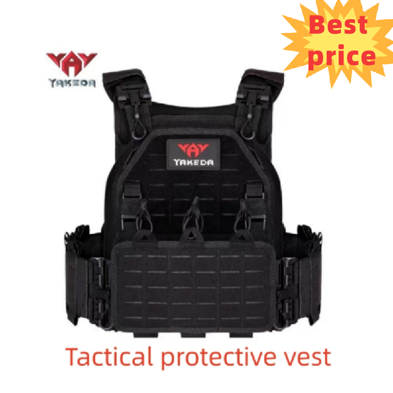 Yakeda-Quick Destacável Caça Tactical Vest, Luz Laser Cut, Preto engrenagem Carry Vest, Novo, 6094