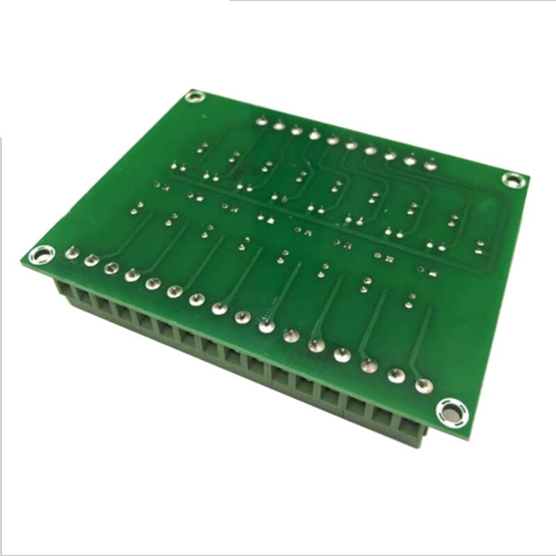 Papan isolasi Optocoupler, modul terisolasi tingkat sinyal PLC, papan konverter tegangan PNP 24-5v 8 saluran