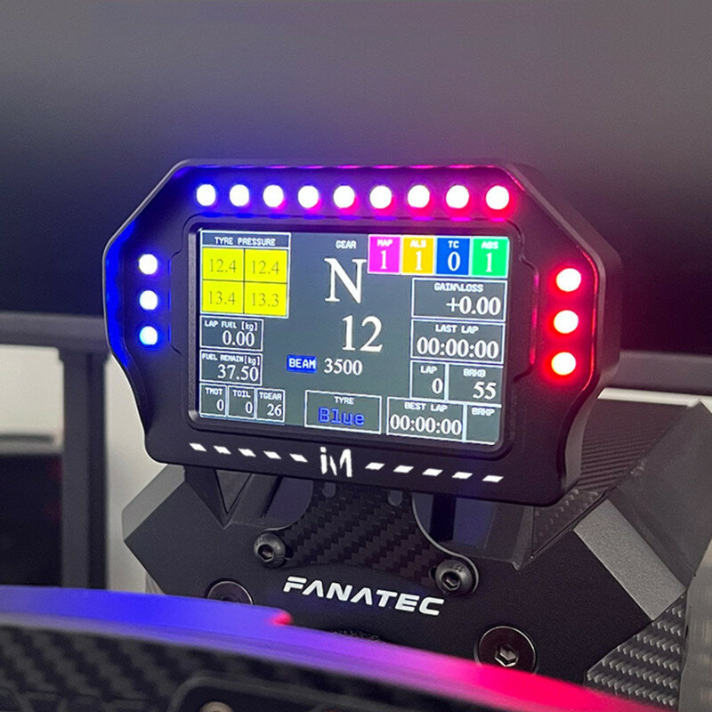 Панель управления для гоночных игр, дисплей с 4-дюймовым ЖК-дисплеем RGB для Simagic Fanatec Moza