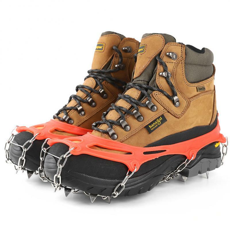 Anti-skid Crampon Shoe Cover, 10 dentes, montanhismo, neve, escalada, esqui, garra, caminhadas, escalada, inverno, 1, 2, 4pcs