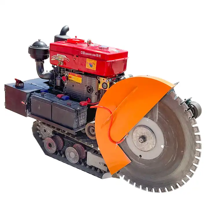 Construction Crawler Road Cutting Machine High Efficiency High Frequency Double Blade Concrete Floor Cutting Machine