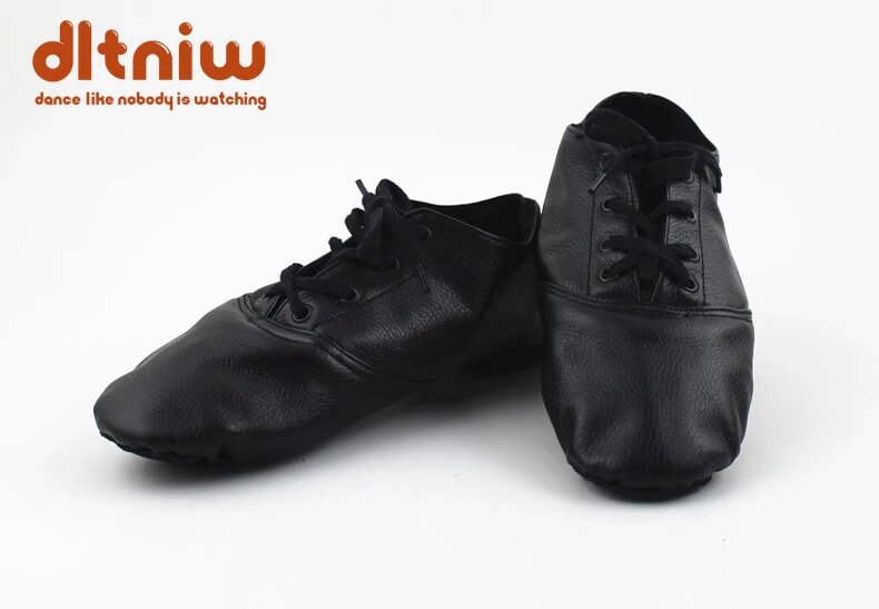 Распродажа, Детские джазовые туфли из искусственной кожи, размеры 28-45, женские дизайнерские мягкие туфли на шнуровке для тренировок, балерин, джазовые балетки