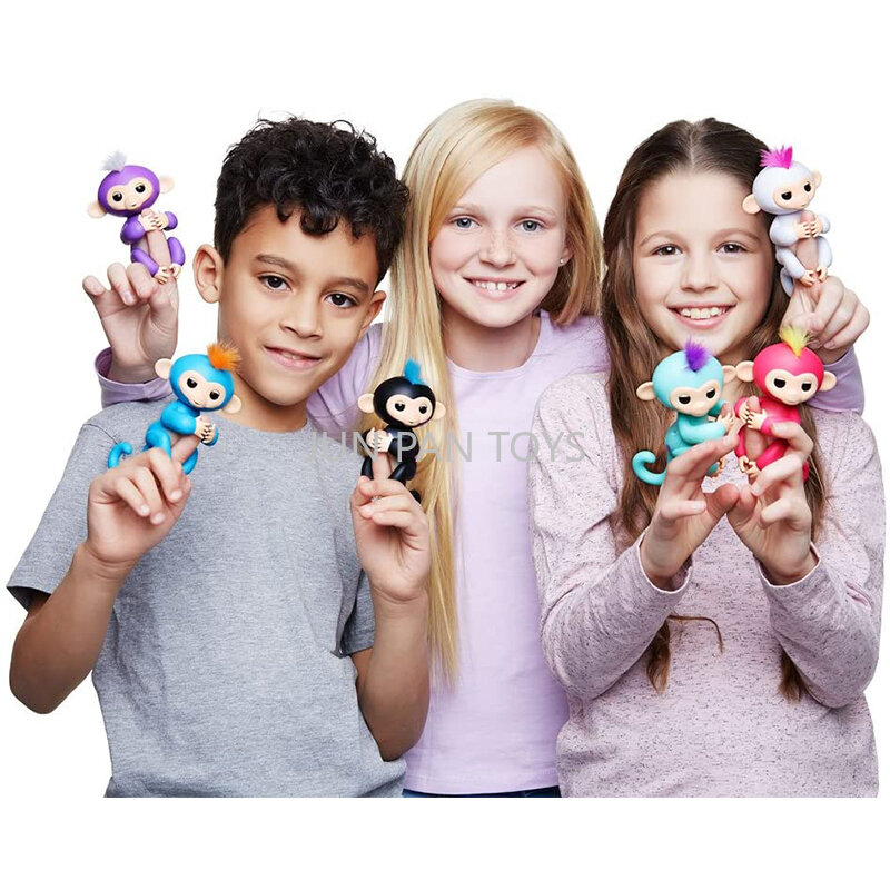 Оригинальная Интерактивная детская обезьянка fingerling, фигурка, Электронная обезьянка на кончик пальца, умный питомец для девочек, детские подарочные игрушки