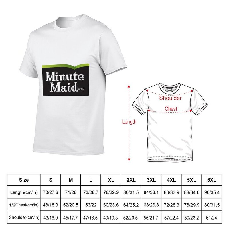 New Minute Maid T-Shirt Short sleeve oversized t shirt cute tops Aesthetic clothing Men's t-shirts