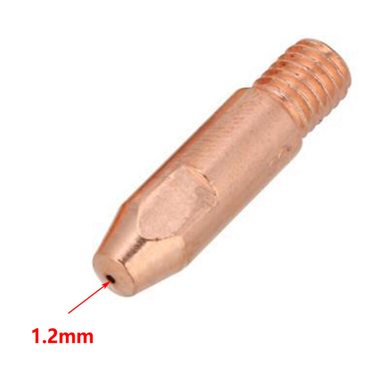 Buses de torche de soudage pour Binzel 24KD MIG/MAG, pointe de contact en cuivre M6, 0.8mm, 1.0mm, 1.2mm