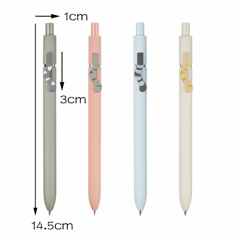 Stationery Cartoon Press Type Black Ink Writing Tool Cat Tail Gel Pens Signature Pen Neutral Pen Ball Point Pen