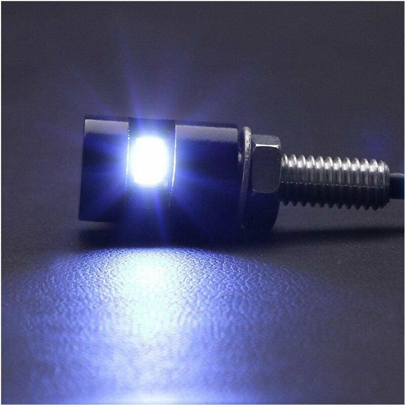 1pc universale 12V LED moto targa targa bullone vite lampada luce per auto e moto installazione facile