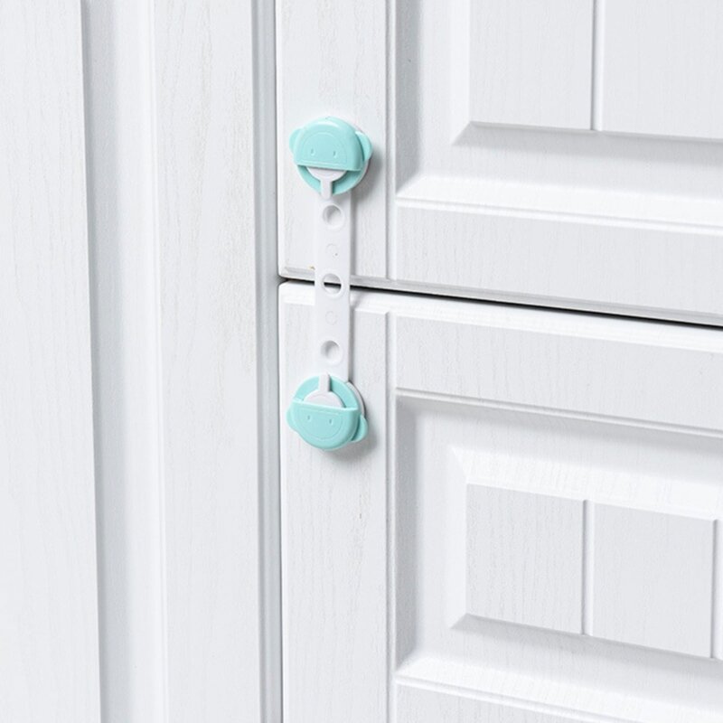 Child Safety Strap Lock Baby Locks for Cabinets & Drawers Toilet Fridge Simple Installation No Drilling Required Durable