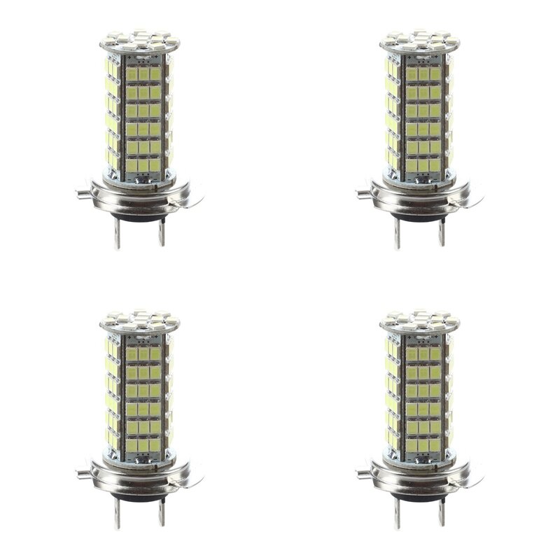 Ampoule LED blanche pour sauna, lampe de voiture, H7, 12V, 102 SMD, 4 pièces