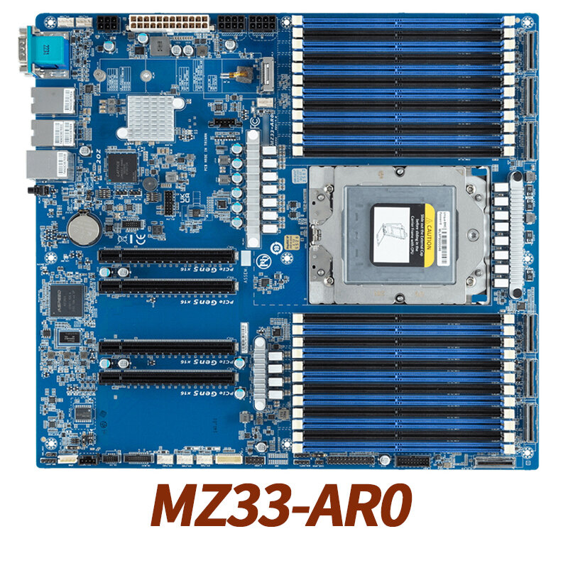 MZ33-AR0 (rev.1.0) สำหรับเมนบอร์ดกิกะไบต์ AMD epyc 9004ชุดประมวลผล12ช่อง DDR5 Rdimm