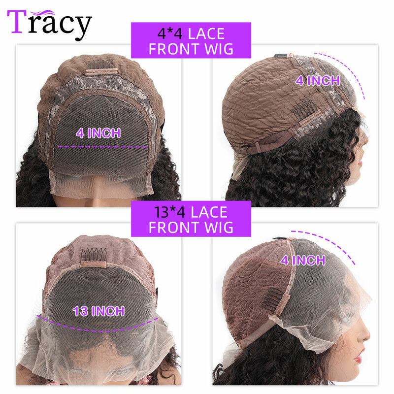 Tracy Hair-Peluca de cabello humano liso para mujer, postizo de encaje transparente, prearrancado con pelo de bebé