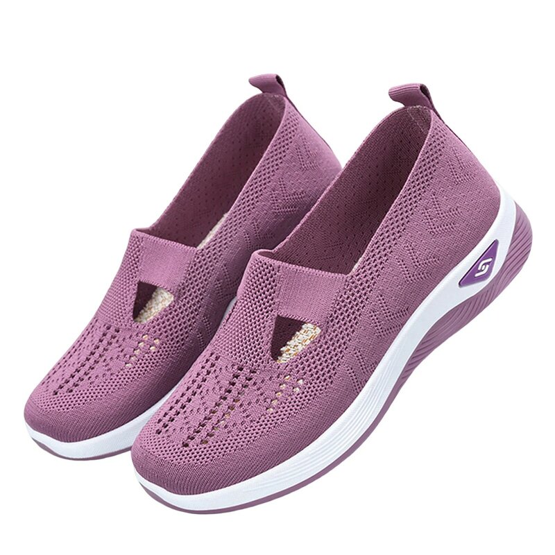 Mode weiche Sohle Mutter Schuhe atmungsaktive Slip on Arch Support Schuhe für Geburtstags geschenke Neujahrs geschenke