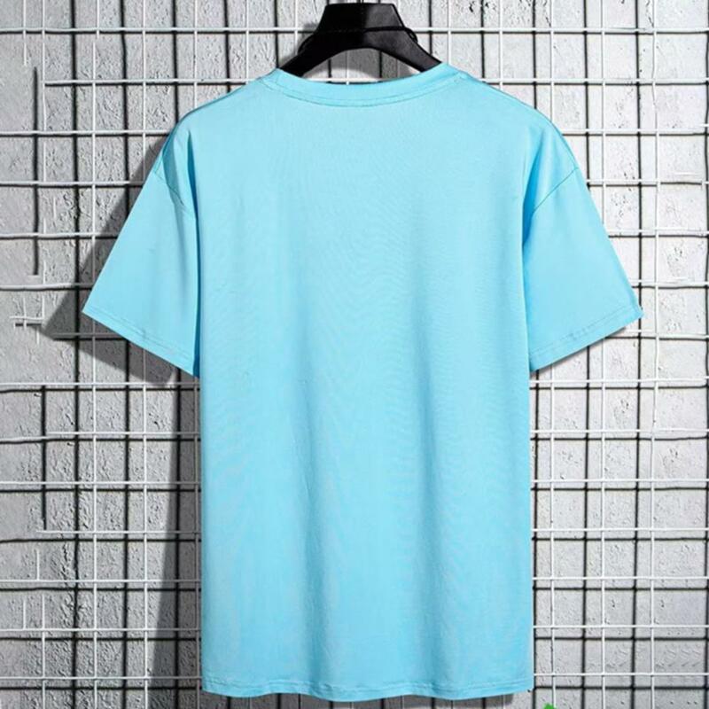 2 Stks/set Zomer Outfit Heren Short T-Shirt Elastische Taille Wijde Pijpen T-Shirt Set Bootprint Mannenbroek