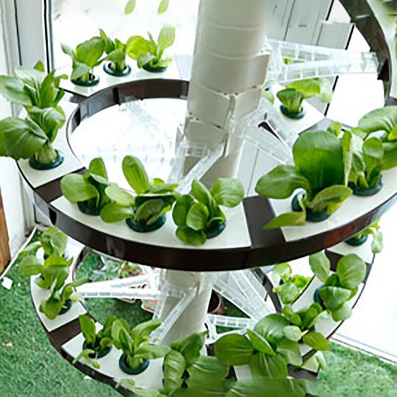 Sistema de cultivo hidropónico, equipo de cultivo sin suelo, maceta en espiral, instalación hidropónica, plantador inteligente para interiores