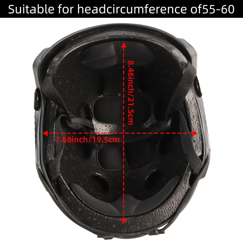 BOOIU kask Airsoft kask i maska taktyczny kask szybki typ MH dla mężczyzn Multicam Paintball kaski sportowe na świeżym powietrzu