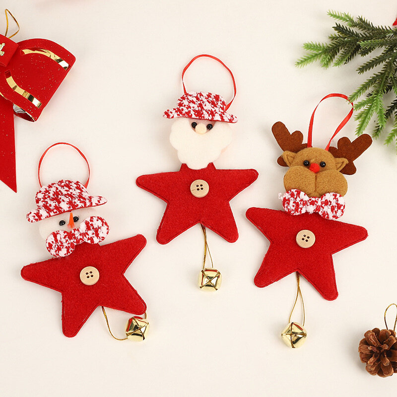Новые рождественские украшения, Санта-Клаус, снеговик, олень, искусственные украшения для дома, новогодний декор, рождественские подарки