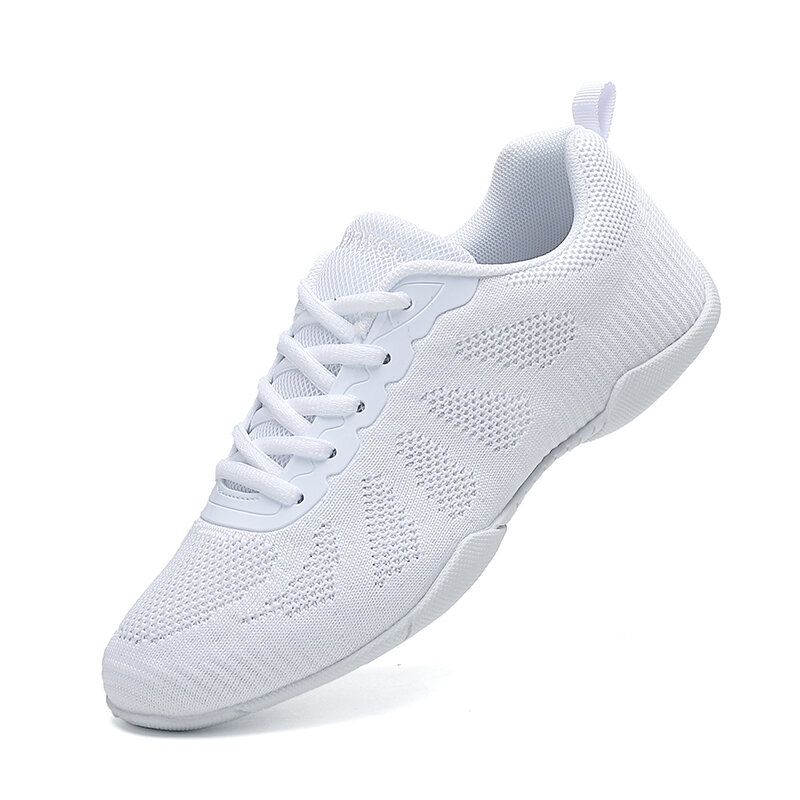 Marwoo sepatu kets dansa เชียร์สีขาวสำหรับเด็กผู้หญิงน้ำหนักเบาใช้สำหรับฝึกเชียร์ลีดเดอร์เดินเล่นเทนนิสรองเท้ากีฬาแฟชั่น2316