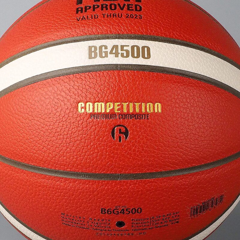 Exterior e interior de basquete composto, FIBA aprovado, BG4500, BG5000, GG7X Series, tamanho 7, 6, tamanho 5