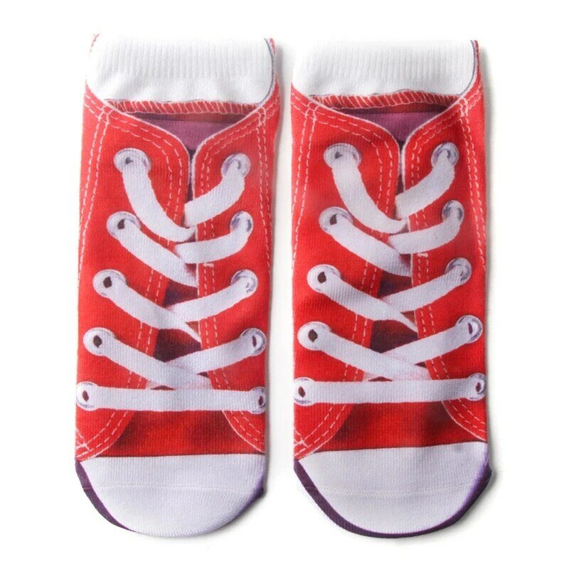 Unisex ส่วนบุคคลผ้าฝ้ายต่ำตัดถุงเท้าข้อเท้าตลก 3D Flip-Flops รองเท้าหมูโครงกระดูกรูปแบบพิมพ์สำหรับ Hosi Drop Shipping
