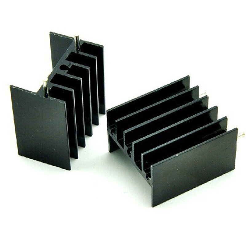 Te-220 Dedicated Aluminium Koellichaam Zwart Aluminium Radiatoren Voor L298N Audion Gewijd Perfect Elektronische Accessoires
