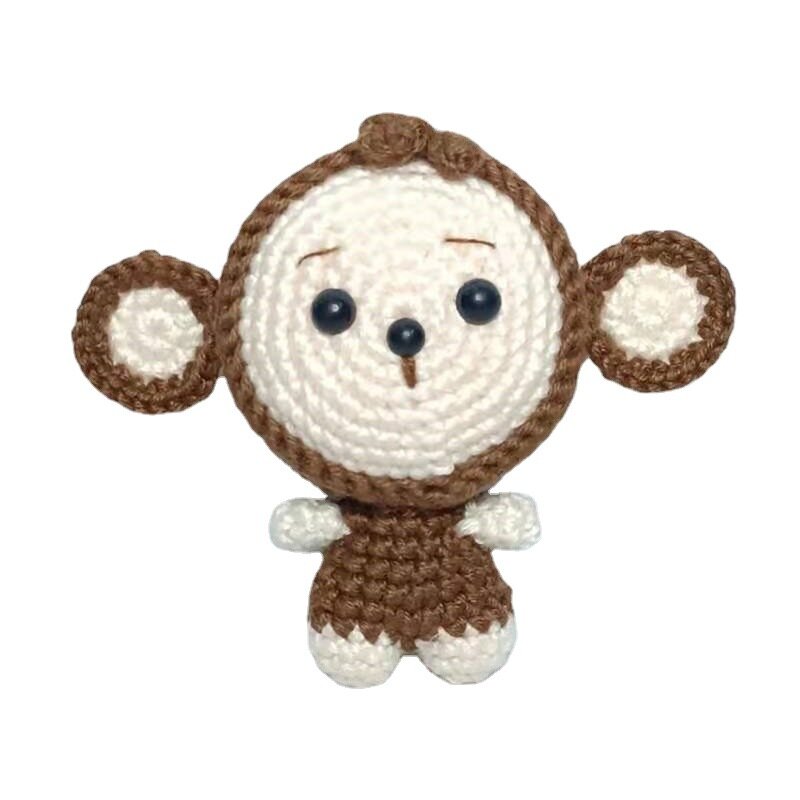 DIY Handmade Crochet Doll Pendant, Knitted Animal Doll Keychain or Bag Small Decoration