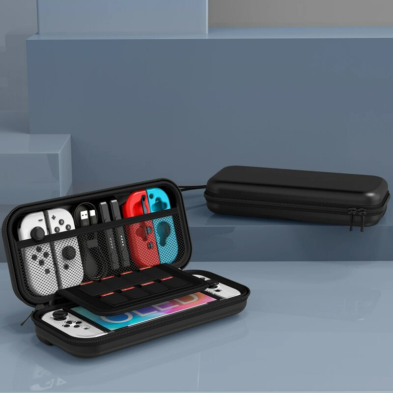 Mala para Nintendo Switch OLED Modelo, Kit de Acessórios 9 em 1, Estojo protetor, 2022