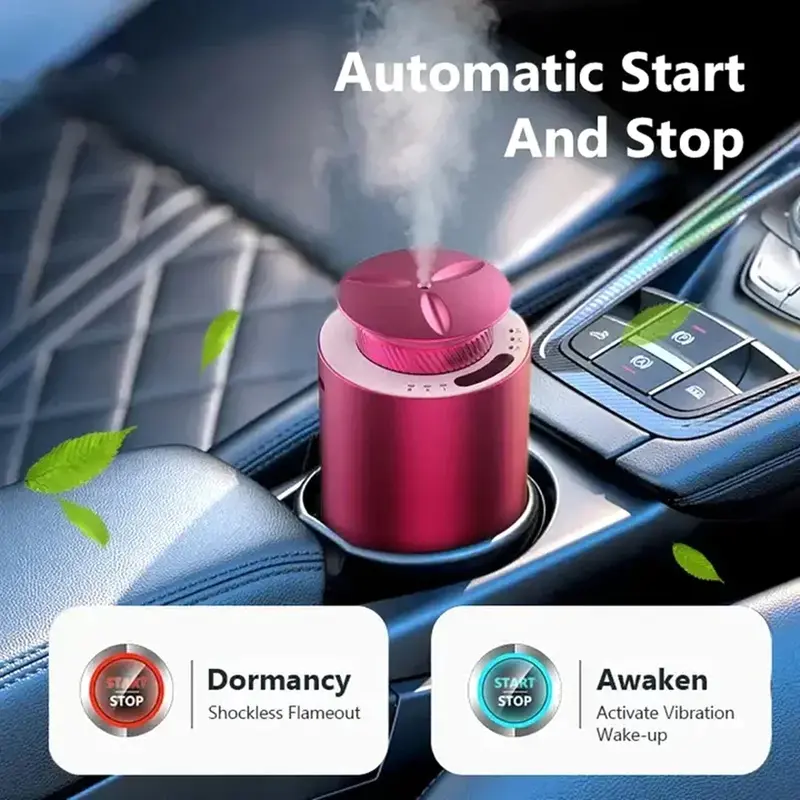 Waterless Diffuser Aroma USB Aluminum Scent Nebulizer Car Diffuser Aromatherapy Essential Oils Diffuser Without Water for Home