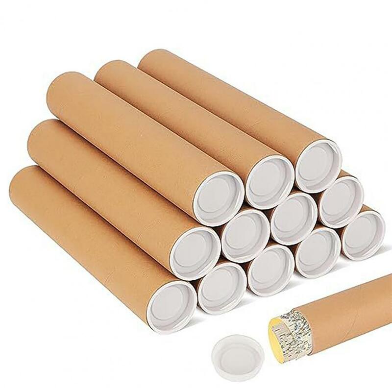 2 Pcs Shipping Paper Tubes Cardboard Mailing Tubes Extra Heavy-duty Kraft Mailing Tubes Ideal for Shipping Artwork Blueprints