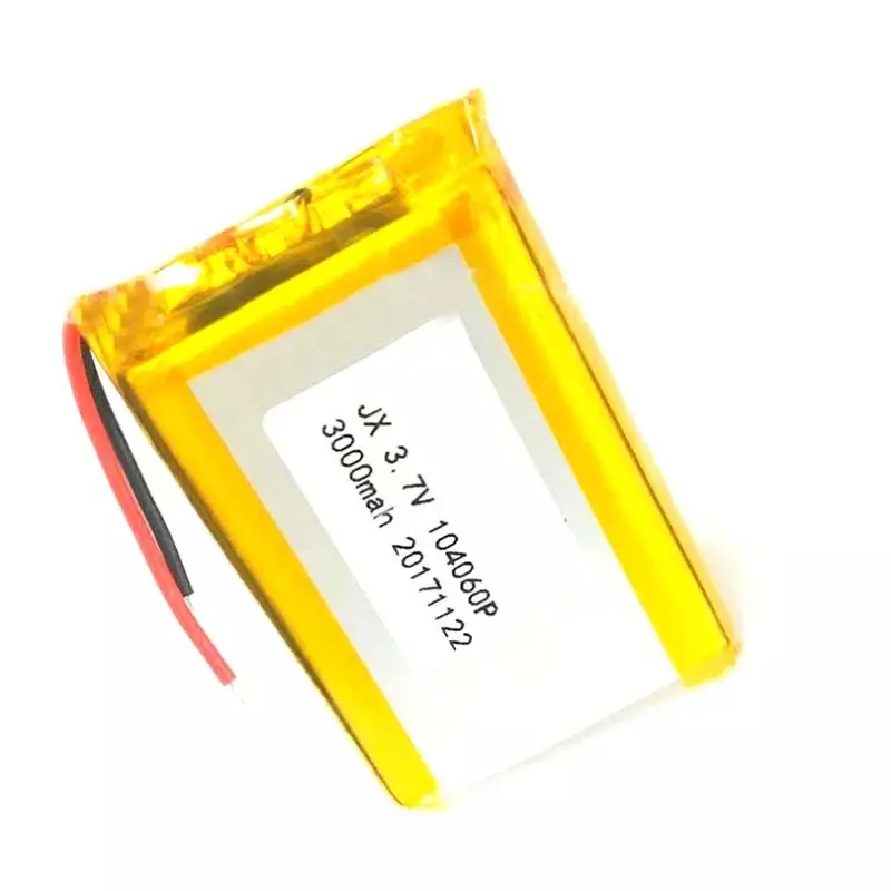 3000mAh 3.7V 104060 Lipo Polymer Lithium Rechargeable Li-ion Battery For GPS MP4 Camera Power Bank Tablet Electric Toys PAD DVD